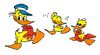 Johan Sebastiaan Kwak (in Alfred colors), Alfred Jodocus Kwak and one of Alfred's brothers