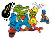 Kaspar Rokodil, Alfred Jodocus Kwak and Henk de Mol
