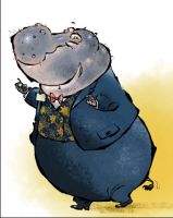 This unnamed Hippo was used in the advertisements and the little booklet.